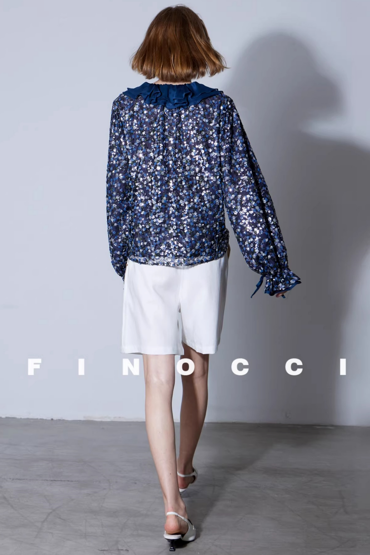 Colorful Sequin Embroidery Top