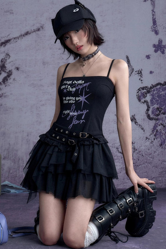 Black Graffiti Dress