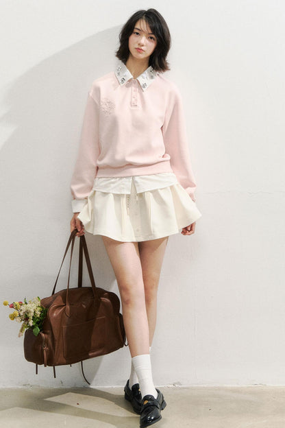 Gray Rose Sweatshirt