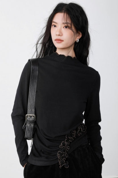 Dark Night Ruffle Top