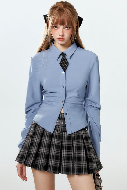 Pleat Diamond Shirt