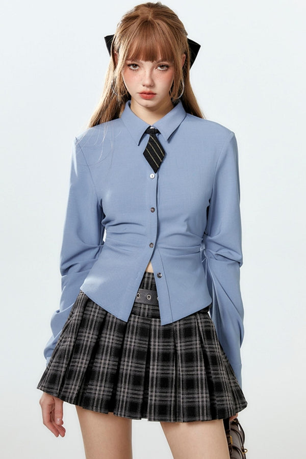 Pleat Diamond Shirt