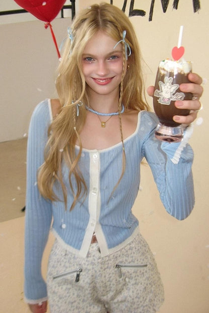 Lime Tencel Square Neck Sweater