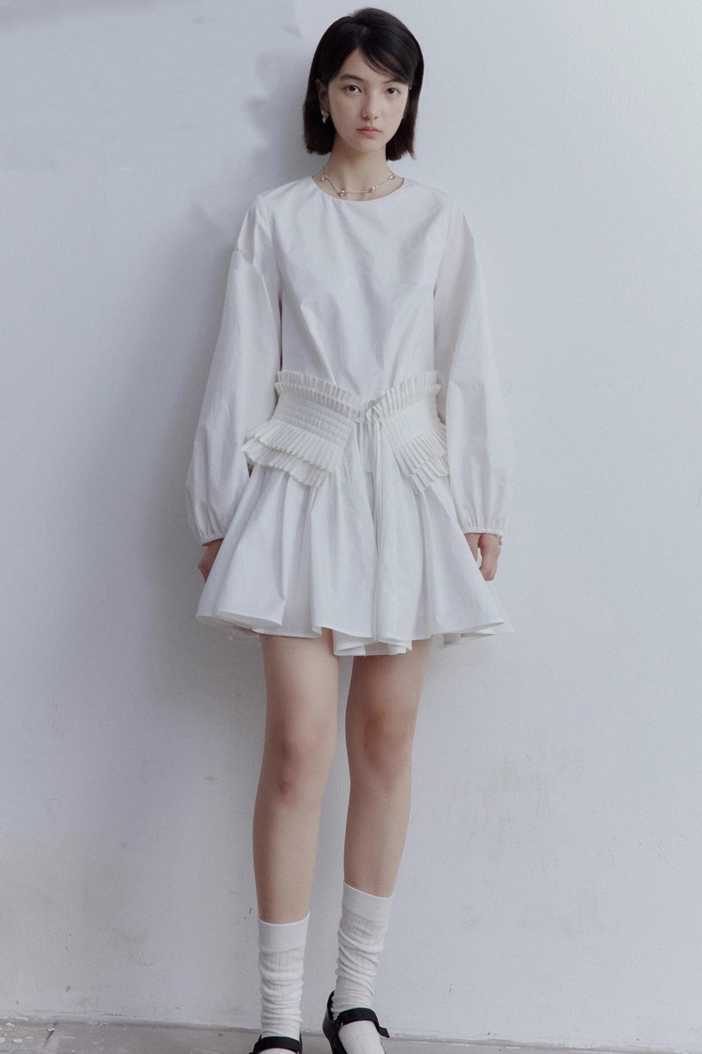 Pleated Large Swing Doll Dress