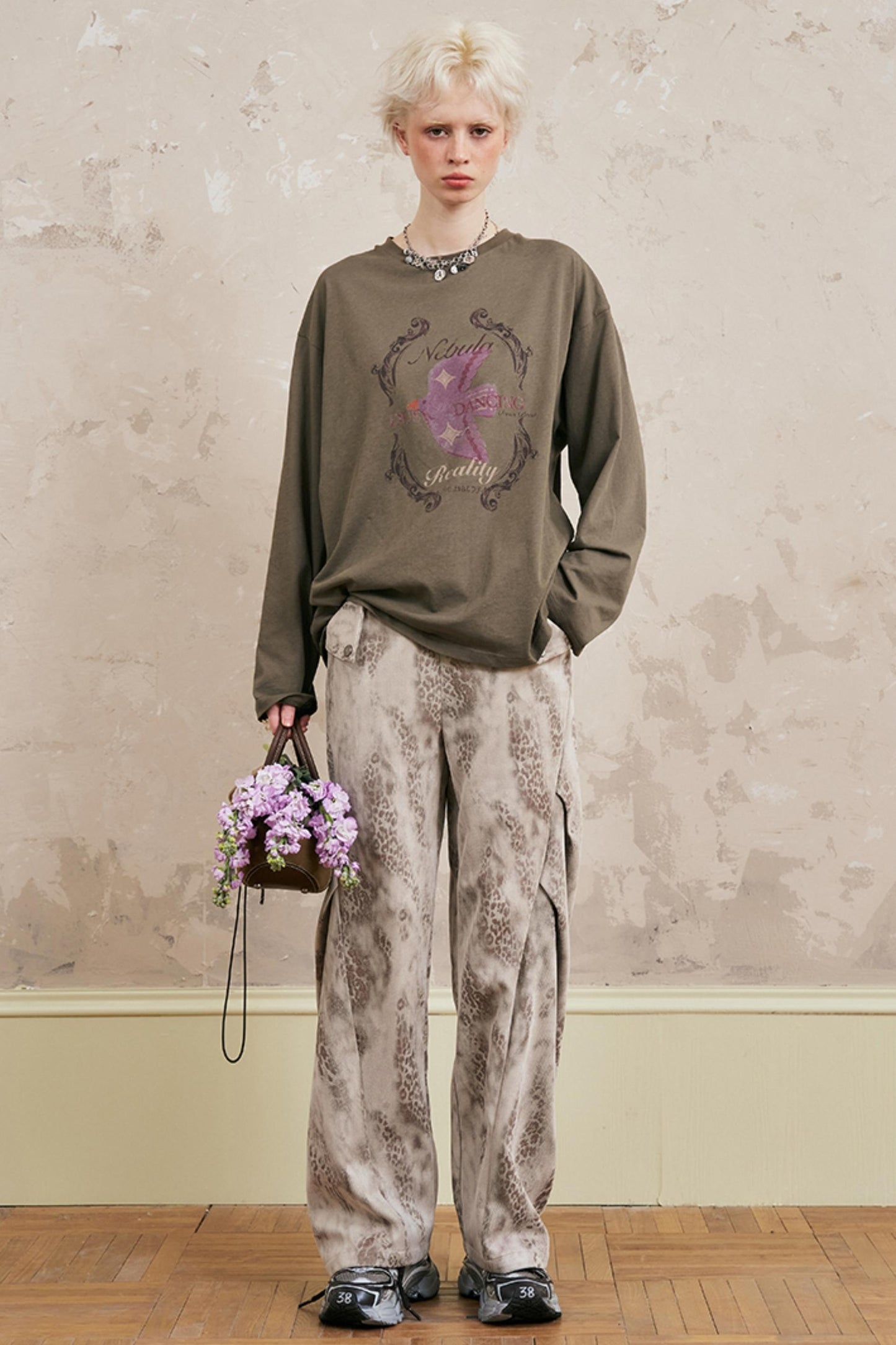 Hien Print Long T-Shirt