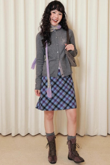 Little Cat Patchwork Cardigan