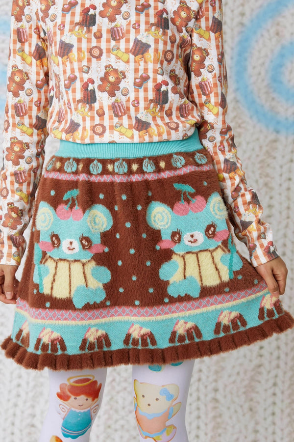 Chocolate Bear Knitted Sweater Set-Up