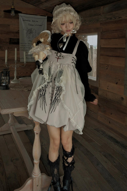 Cross Wing Mesh Doll Dress