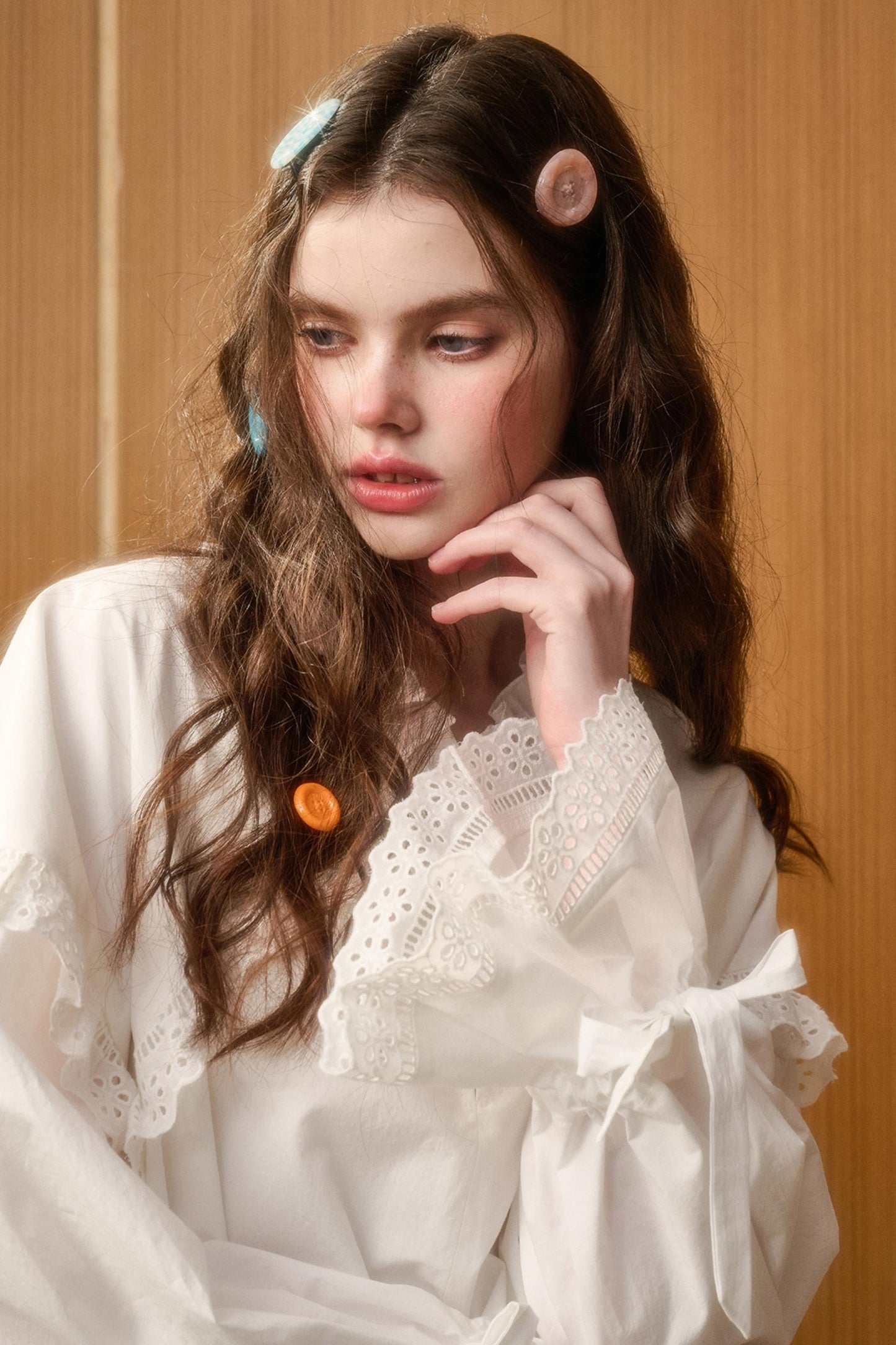 Organic Cotton Lace Short Dress