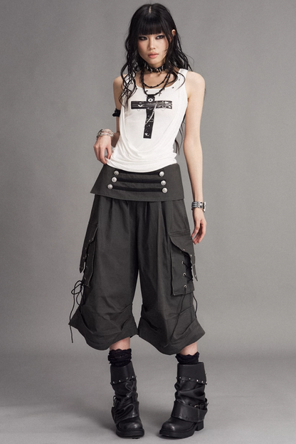 gilet street punk con croce