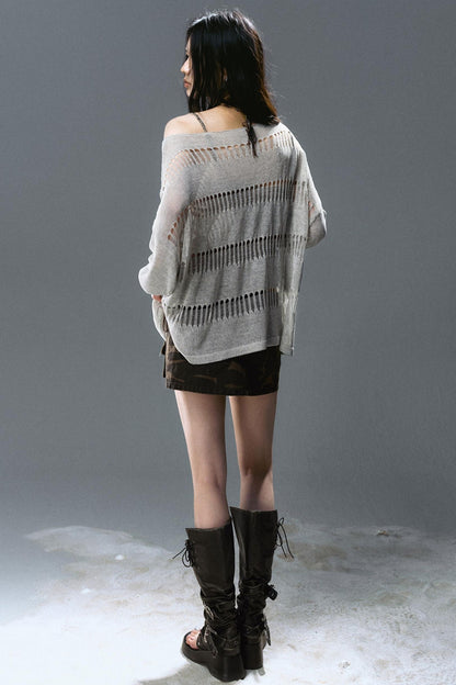 Linen Knit Cover-Up Top