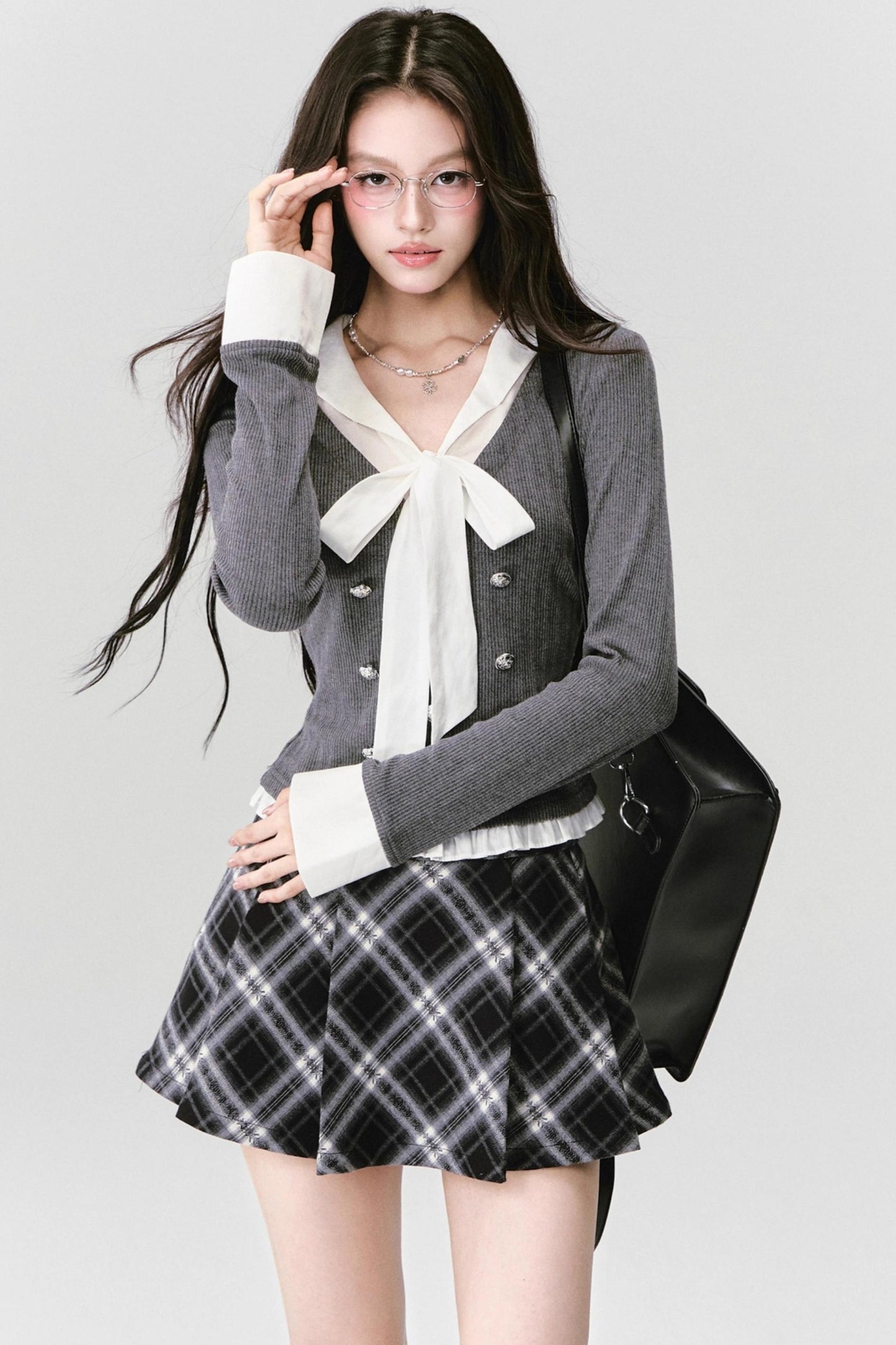 Vintage Pleated A-Line Skirt