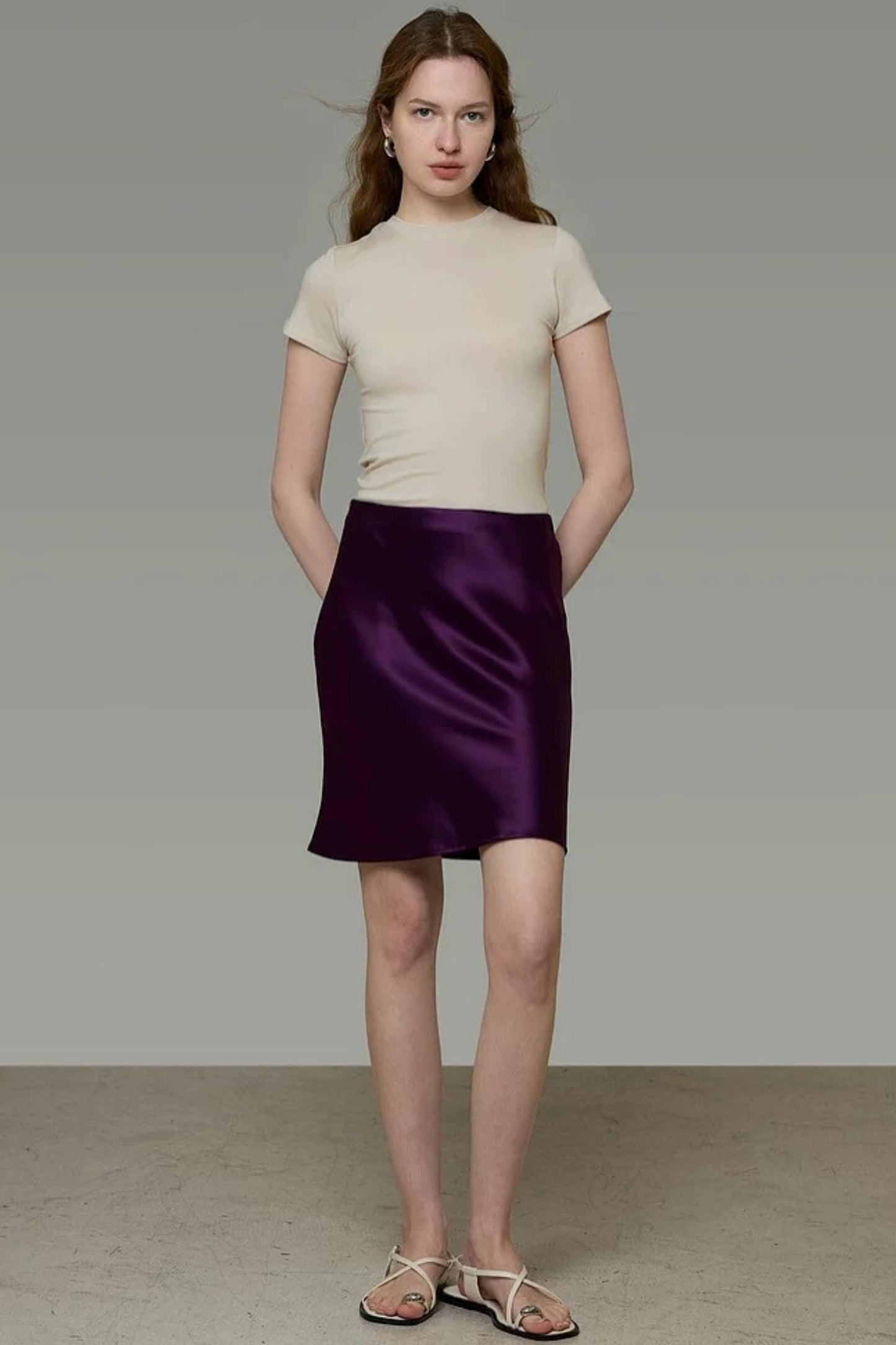 Dark Purple French Skirt