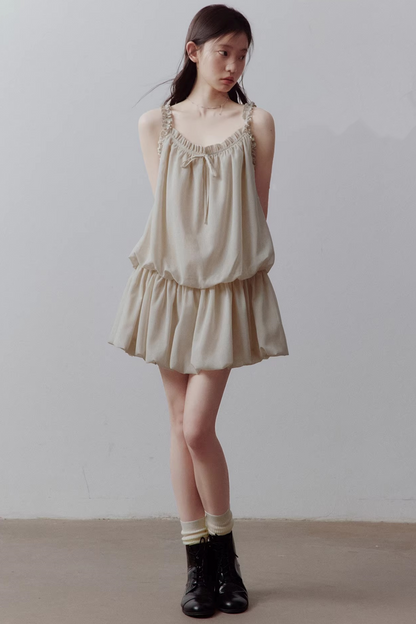 Apricot Gray Bud Dress