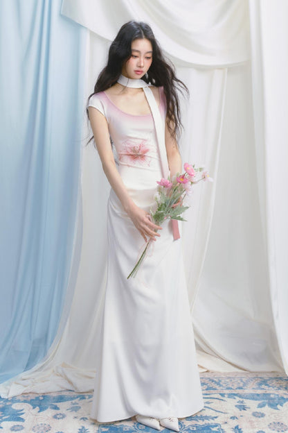 Elegance Tantalum Print Dress