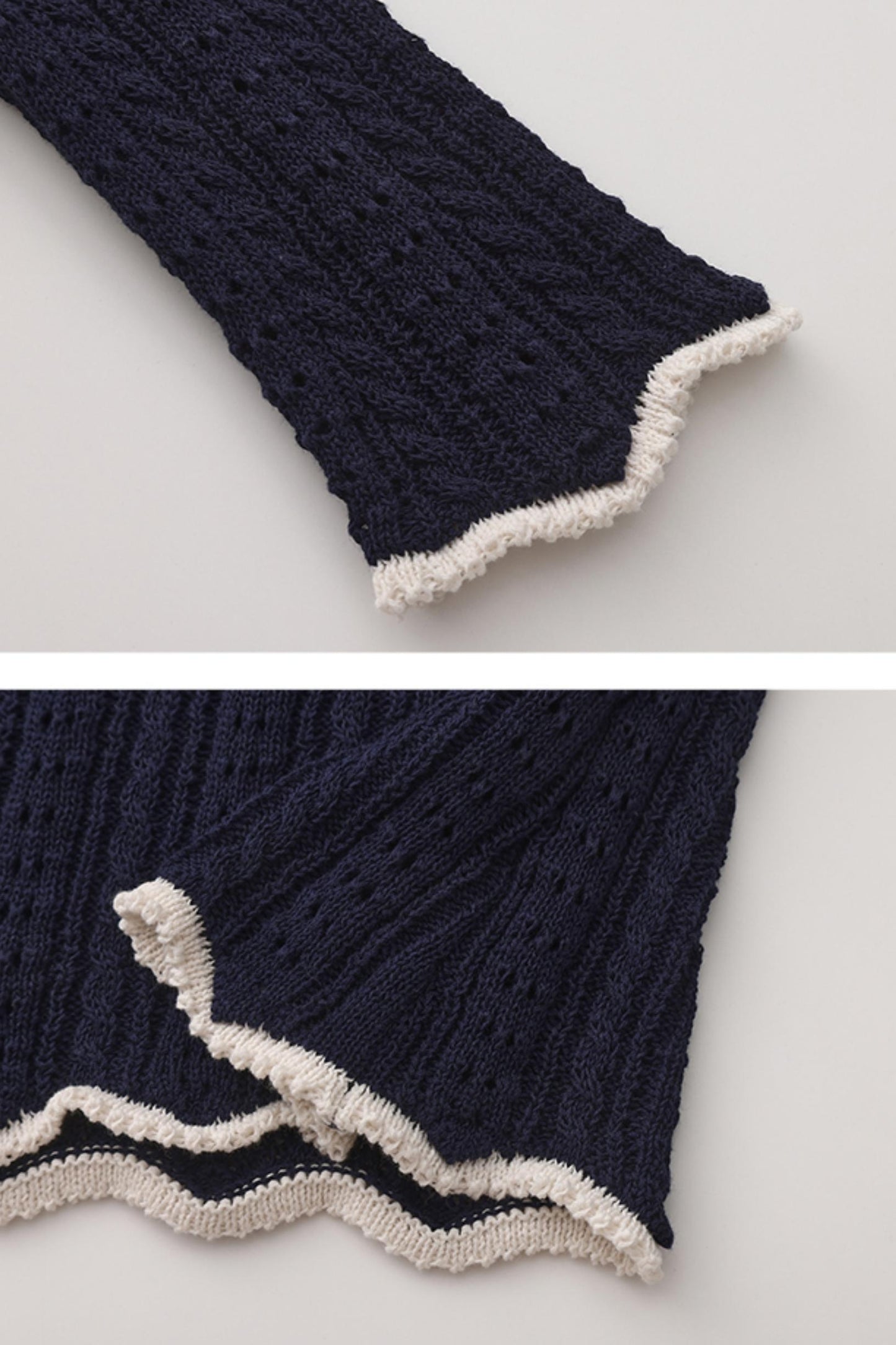 Summer Navy Lace Top