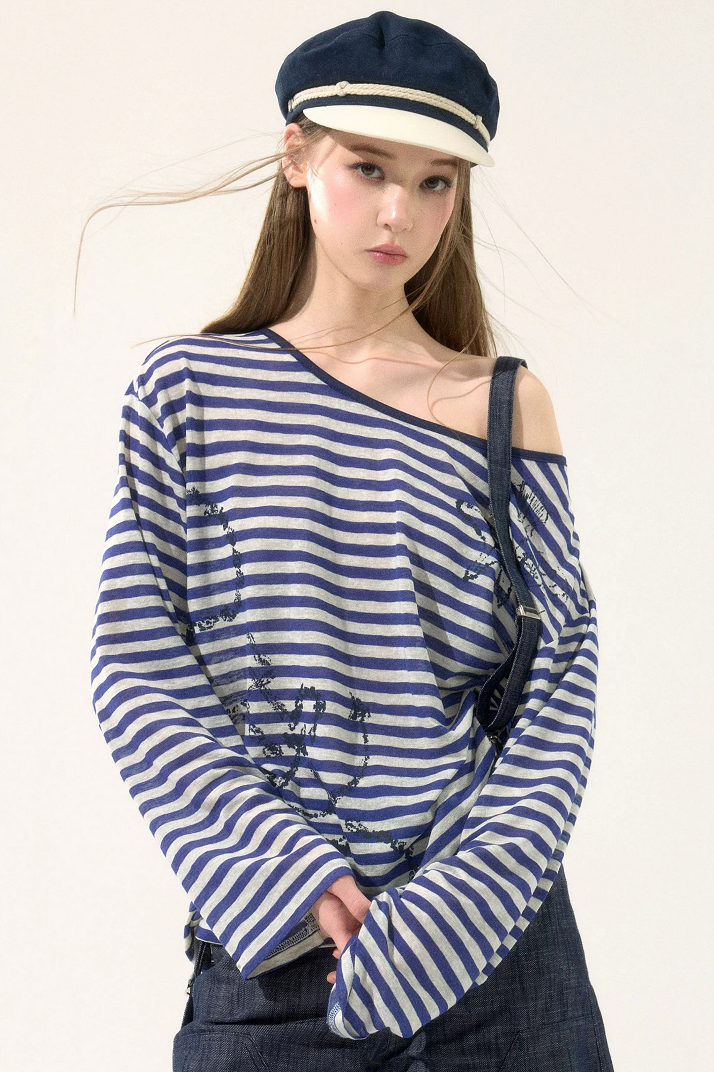 Versatile Striped Cover-Up Top