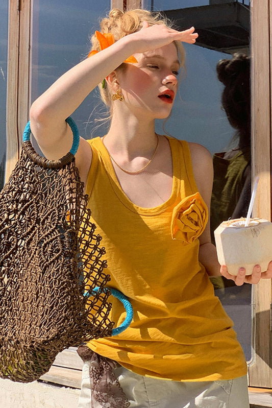 Rose Retro 3D Oversized Tee