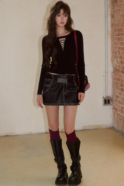 Retro Trendy Cool Short Skirt