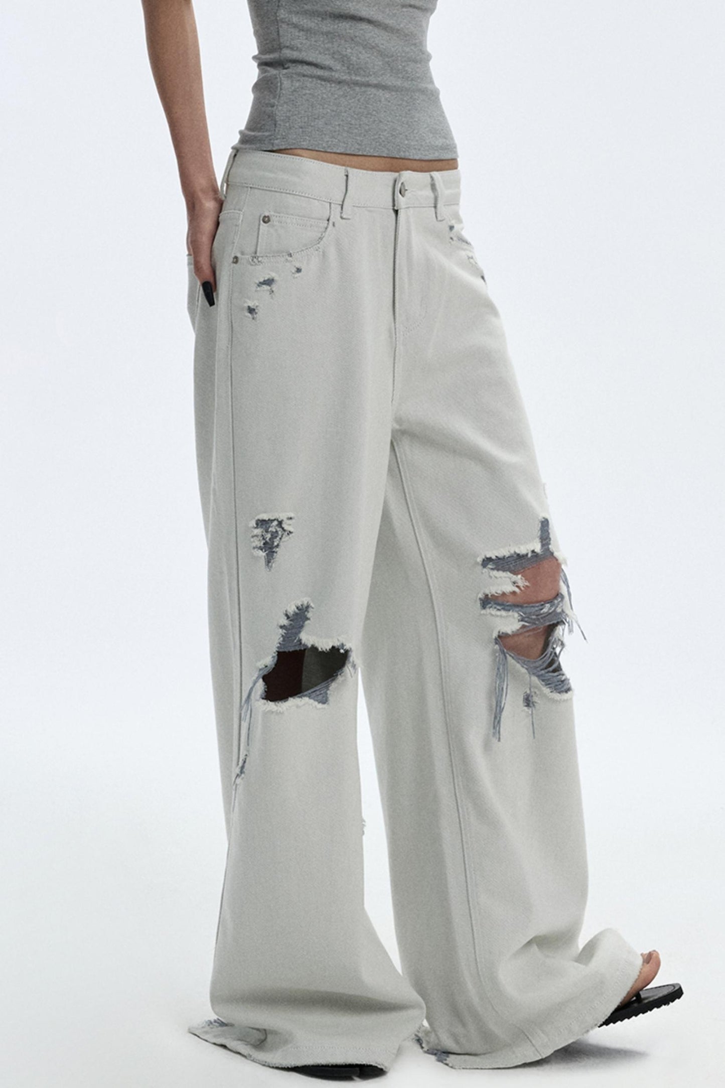 Summer Breathing Wide-Leg Jeans