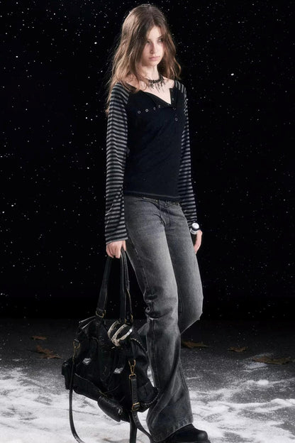 Versatile Vintage Leather Pleated Pants