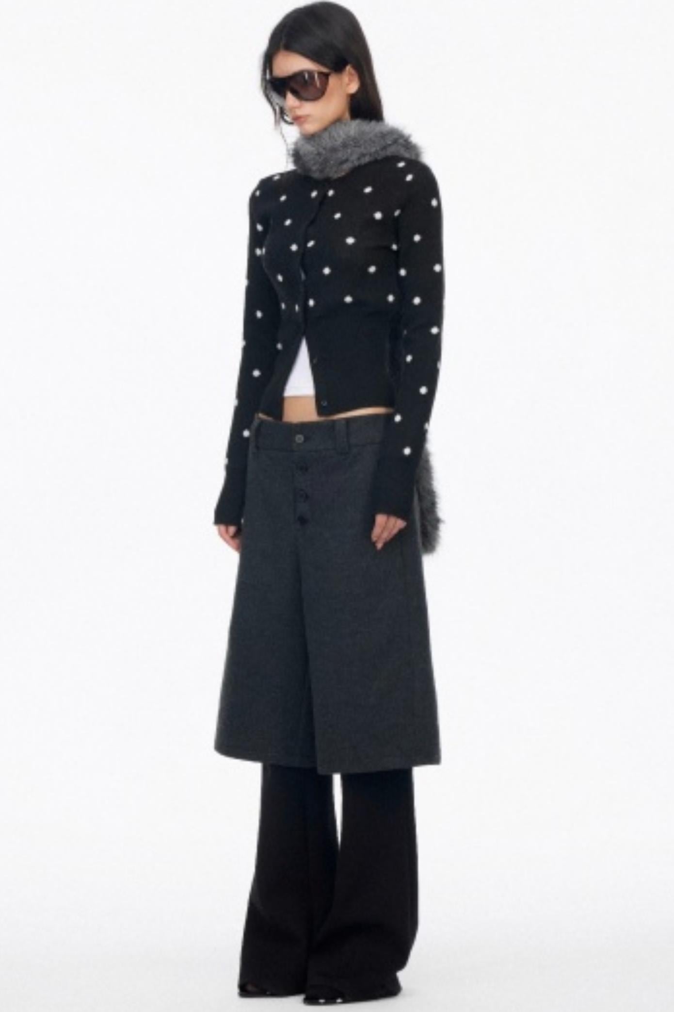 Vintage Polka Dot Slimming Cardigan