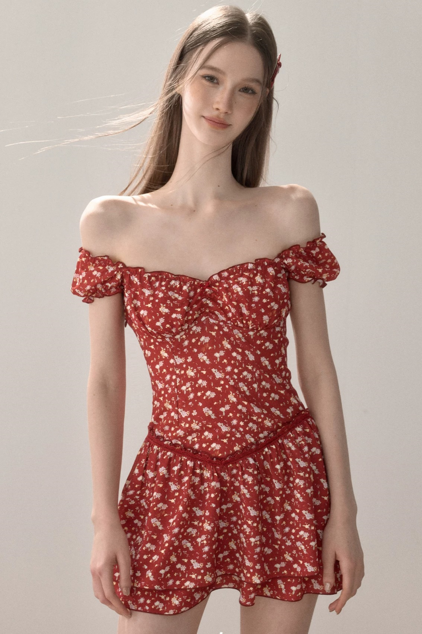 Romantic French Floral Dress