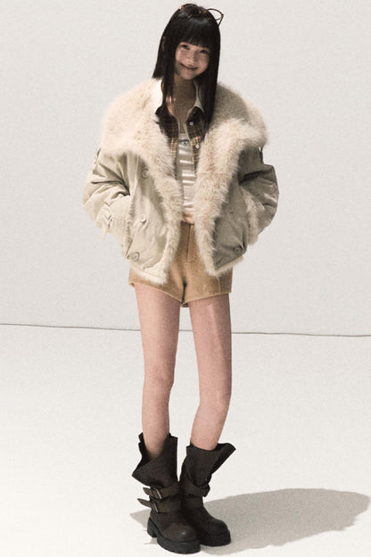 Vintage Striped Texture Two-Piece Shirt