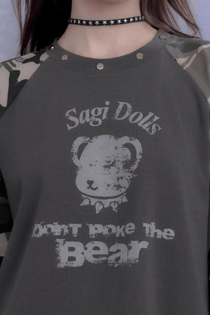 Camouflage Raglan Sleeve T-shirt