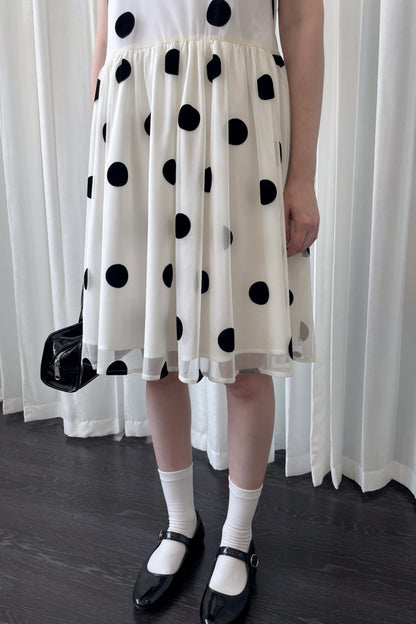 Mesh Polka Dot Dress