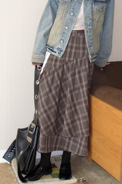 Irregular Cut Large Swing Skirt