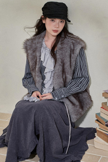 Eco-Friendly Faux Fur Vest