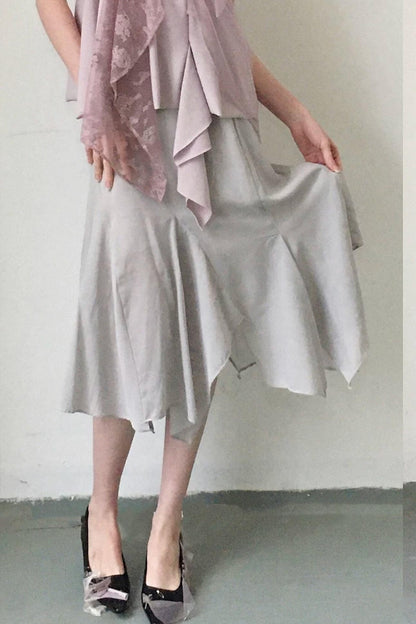 Vintage Irregular Fishtail Skirt