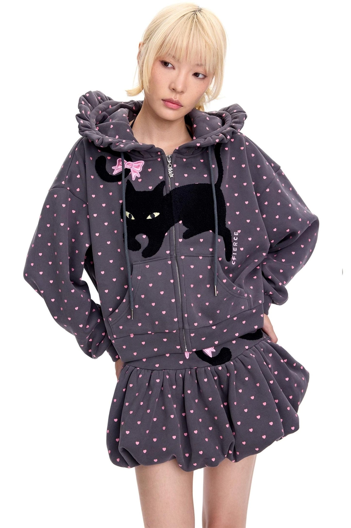 Cattail Embroidered Pumpkin Skirt