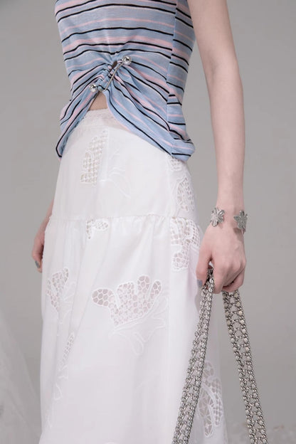 Twisted Stripe Raglan Tee