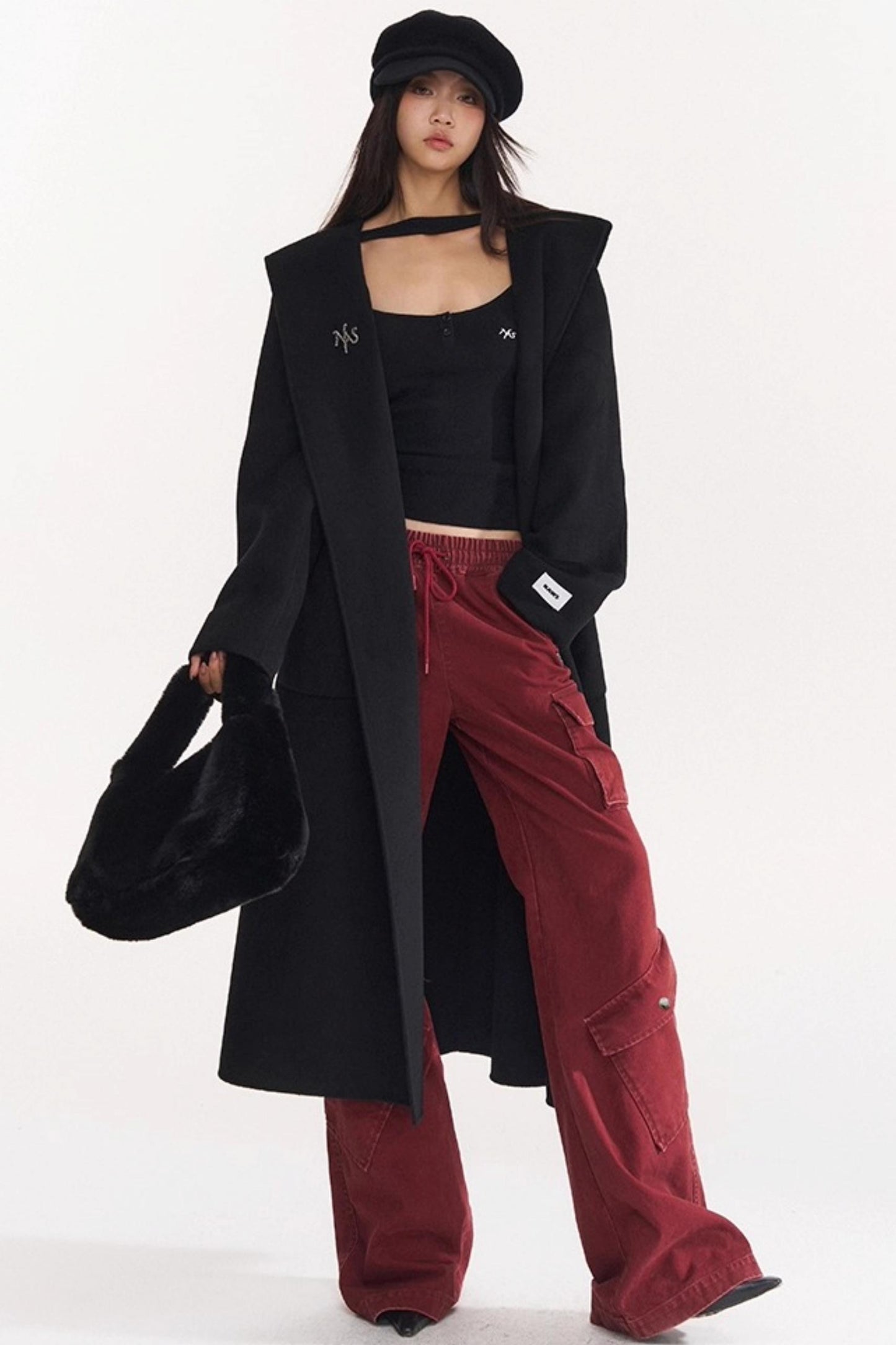 Red Vintage Cargo Pants