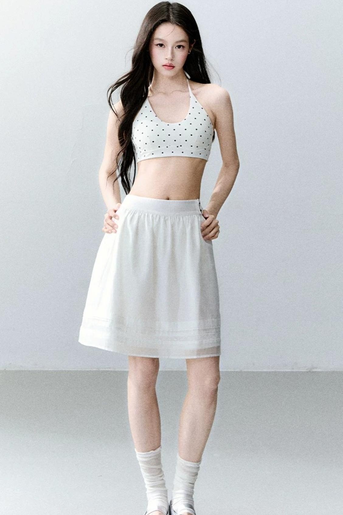 Polka Dot Backless Top