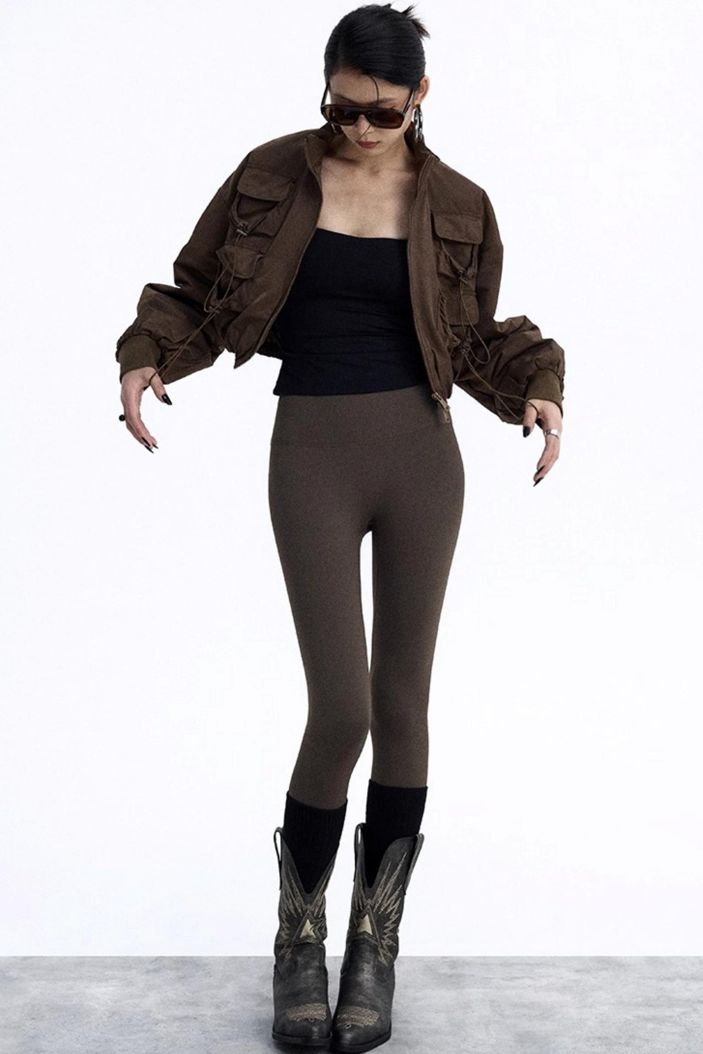 Pig Nose Multi-Pocket Flight Jacket