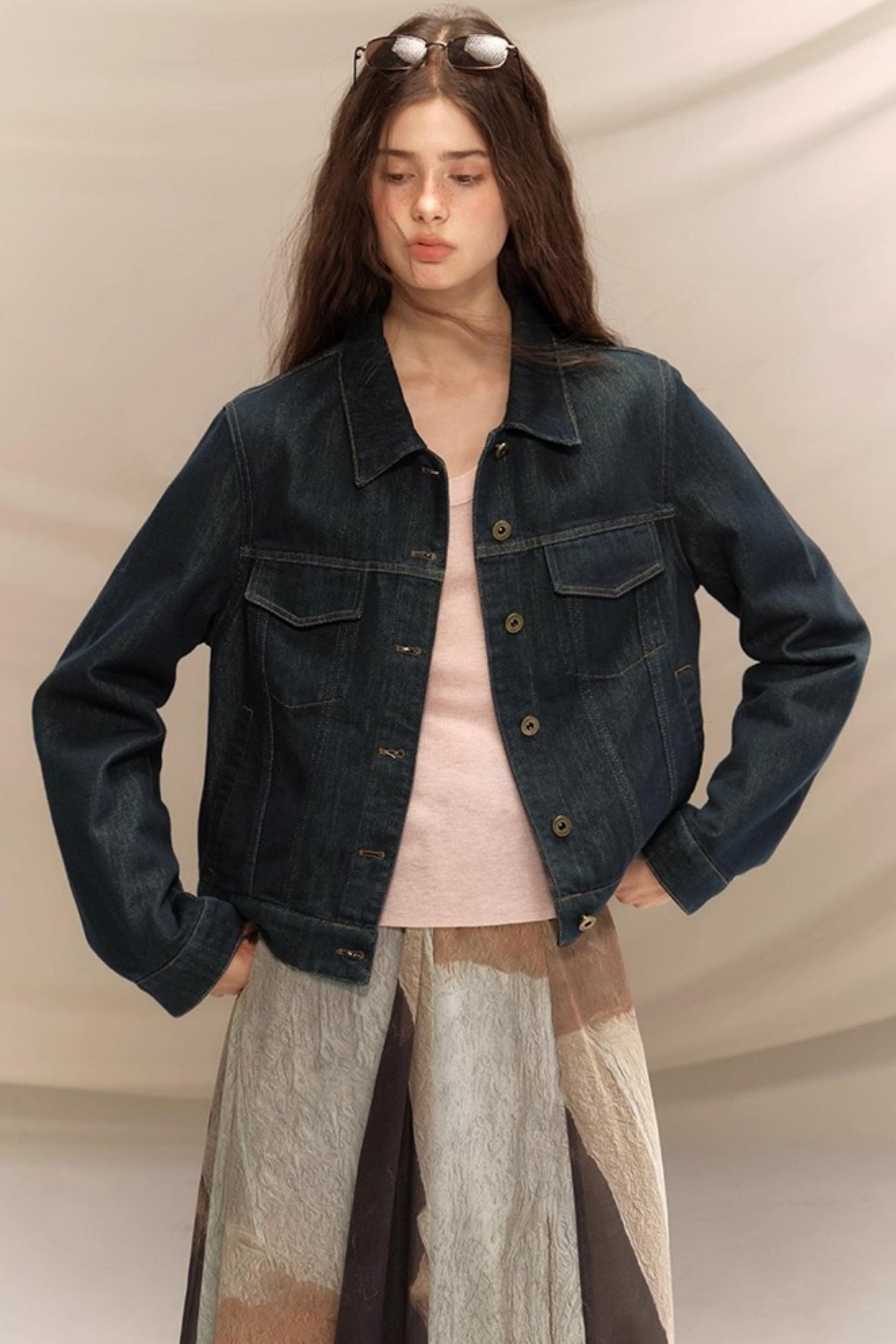 Raw Washed Amber Denim Jacket