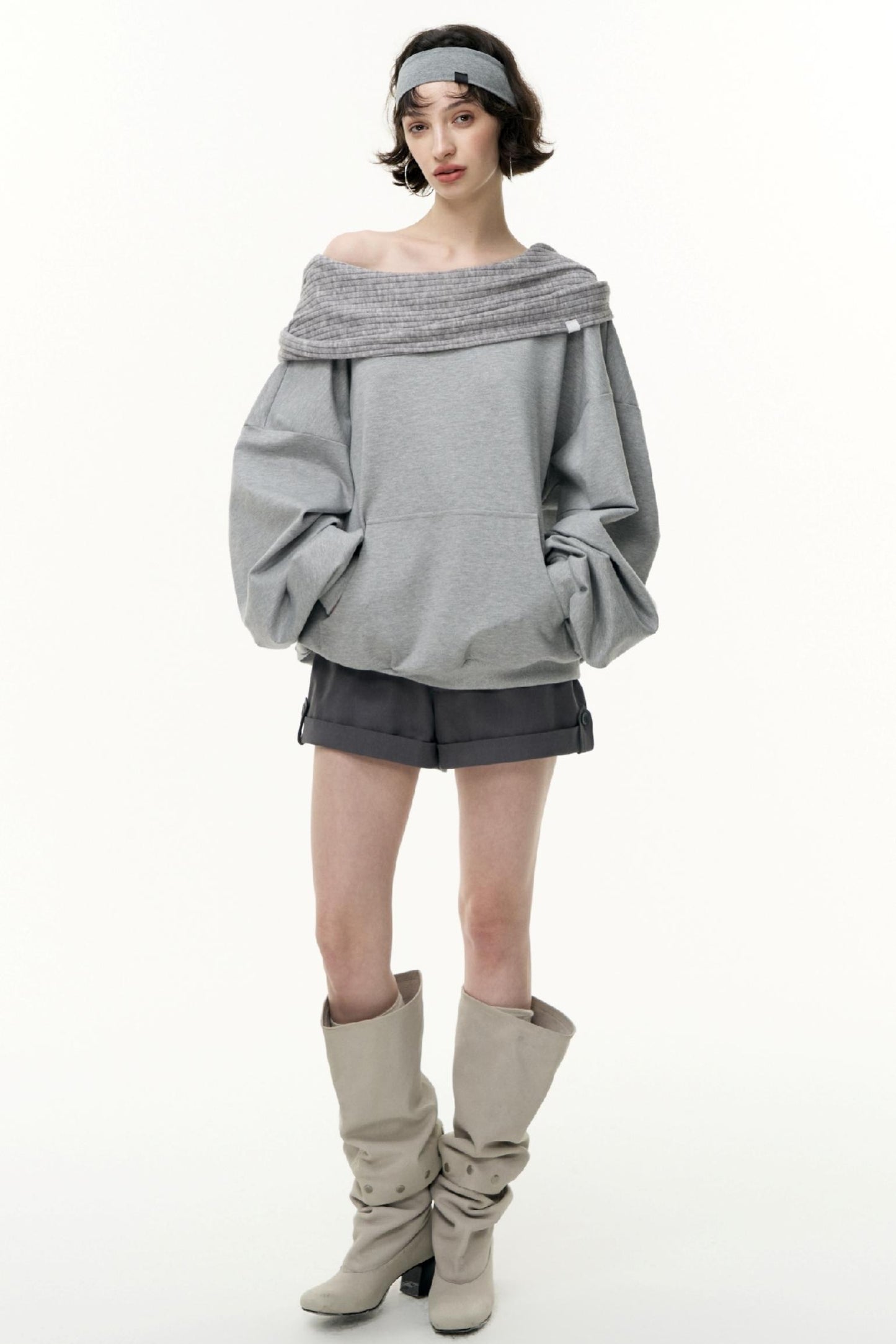 Loose Hooded Sweatshirt