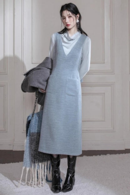 Moonlight Wool Cuff Collar Top