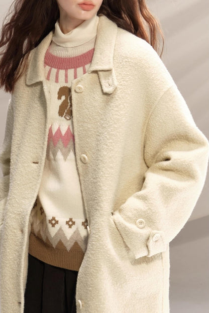 Peach Pinecone Wool Sweater