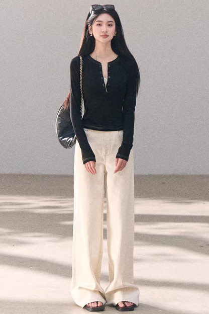 Suspended Moonlight Slim-Fit Top