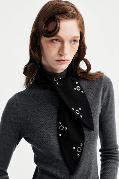 Black Rabbit Ear Scarf