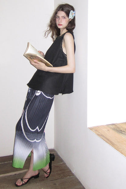 Flora Hemp Pleated Skirt Set-Up