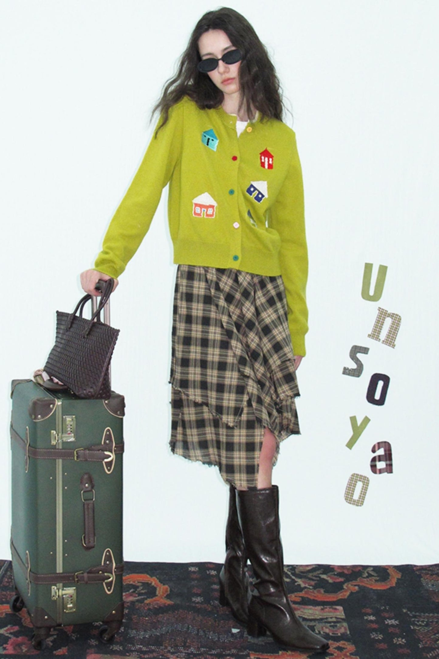 Wool Blend Embroidered Knitted Outer