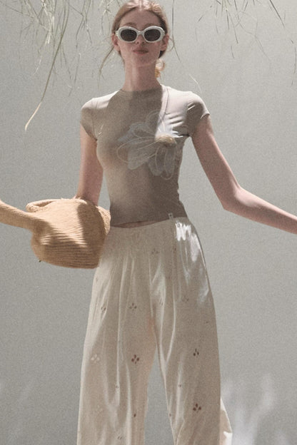 Begonia Bloom Slim Fit T-Shirt