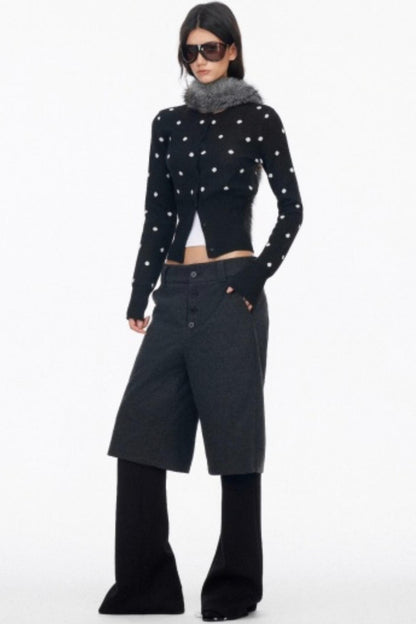 High-End Layered Bootcut Pants