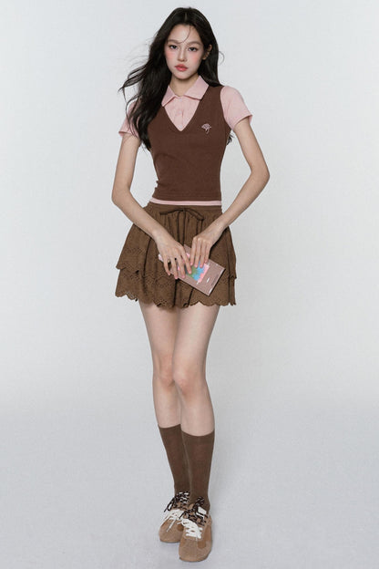 Pinkish Brown Rose Tee