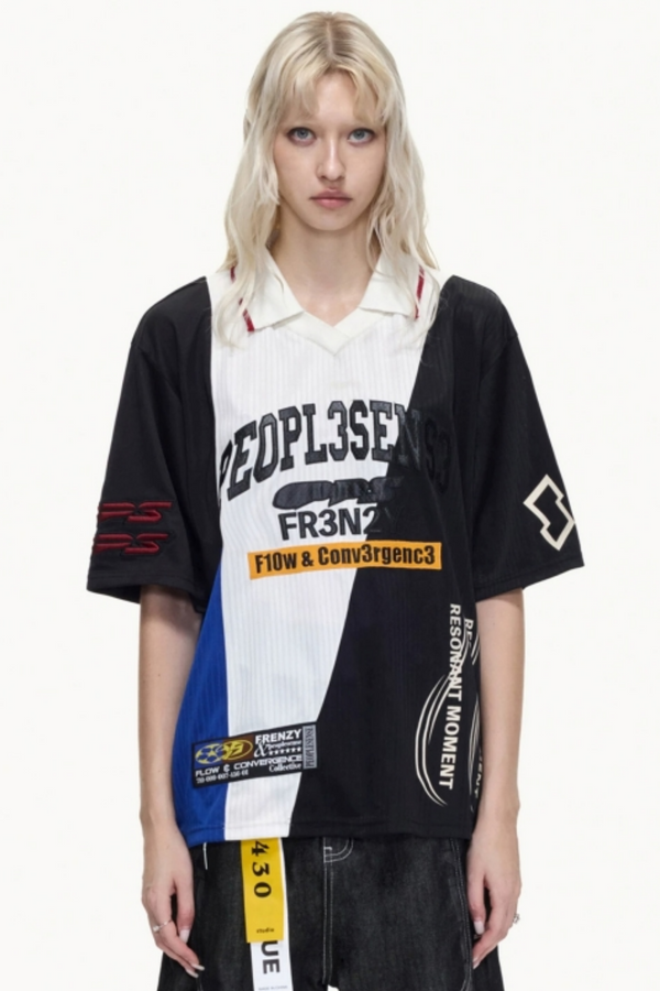 American Jersey Polo Top